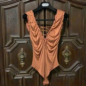 Giorgio Armani Laced Up Bodysuit